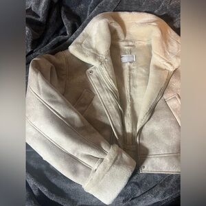 Cropped ASOS Faux Fur Lined Coat